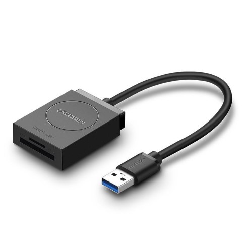 Czytnik kart pamięci SD / micro SD wtyczka USB 3.0 15cm - czarny Czytnik kart pamięci SD / micro SD wtyczka USB 3.0 15cm - czarny