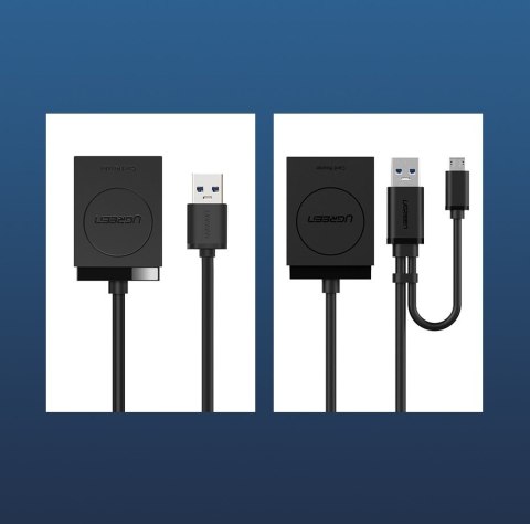 Czytnik kart pamięci SD / micro SD wtyczka USB 3.0 15cm - czarny Czytnik kart pamięci SD / micro SD wtyczka USB 3.0 15cm - czarny