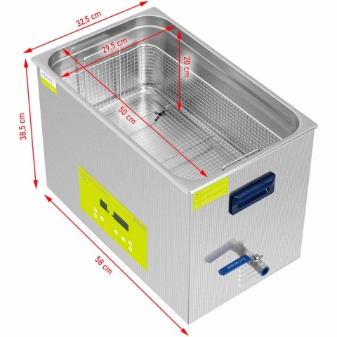 Myjka wanna ultradźwiękowa oczyszczacz LED 30 l 600 W Myjka wanna ultradźwiękowa oczyszczacz LED 30 l 600 W