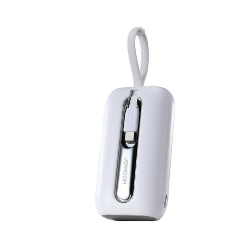 Powerbank 10000mAh Colorful Series 22.5W z kablami USB-C i Iphone Lightning biały Powerbank 10000mAh Colorful Series 22.5W z kablami USB-C i Iphone Lightning biały
