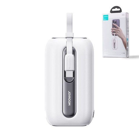 Powerbank 10000mAh Colorful Series 22.5W z kablami USB-C i Iphone Lightning biały Powerbank 10000mAh Colorful Series 22.5W z kablami USB-C i Iphone Lightning biały