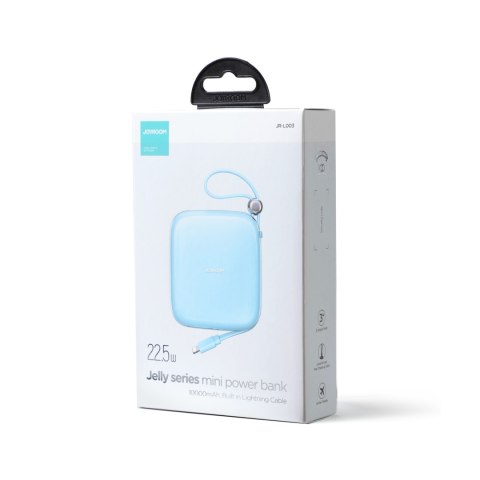 Powerbank 10000mAh Jelly Series 22.5W kabel Iphone Lightning niebieski Powerbank 10000mAh Jelly Series 22.5W kabel Iphone Lightning niebieski
