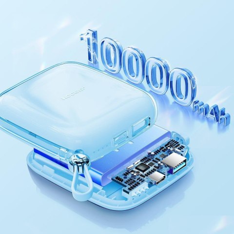 Powerbank 10000mAh Jelly Series 22.5W kabel Iphone Lightning niebieski Powerbank 10000mAh Jelly Series 22.5W kabel Iphone Lightning niebieski