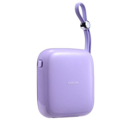 Powerbank 10000mAh Jelly Series 22.5W z kablem USB-C fioletowy Powerbank 10000mAh Jelly Series 22.5W z kablem USB-C fioletowy