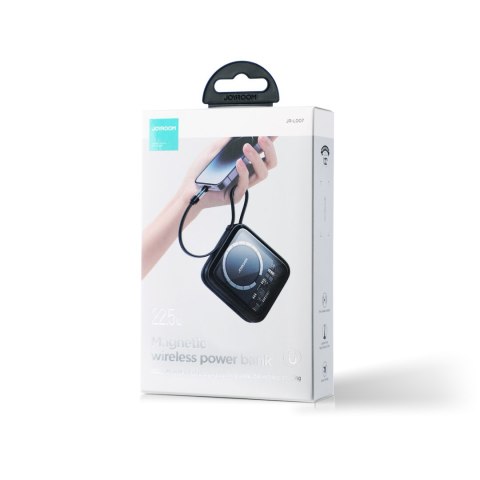 Powerbank z ładowarką indukcyjną ring kabel Iphone Lightning 10000mAh Icy Series 22.5W czarny Powerbank z ładowarką indukcyjną ring kabel Iphone Lightning 10000mAh Icy Series 22.5W czarny