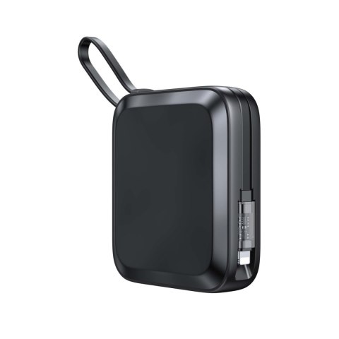 Powerbank z ładowarką indukcyjną ring kabel Iphone Lightning 10000mAh Icy Series 22.5W czarny Powerbank z ładowarką indukcyjną ring kabel Iphone Lightning 10000mAh Icy Series 22.5W czarny