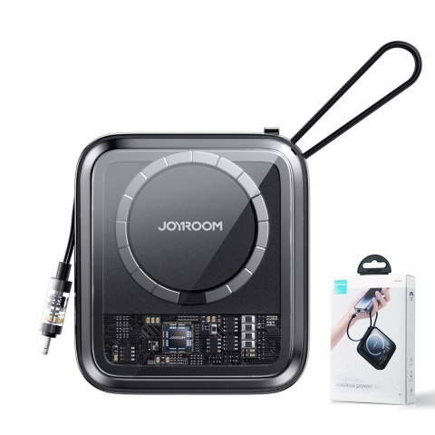 Powerbank z ładowarką indukcyjną ring kabel Iphone Lightning 10000mAh Icy Series 22.5W czarny Powerbank z ładowarką indukcyjną ring kabel Iphone Lightning 10000mAh Icy Series 22.5W czarny