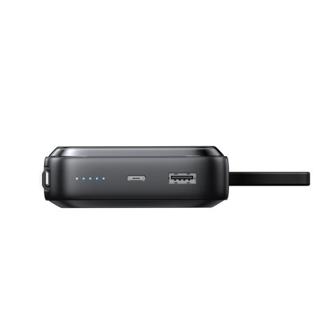 Powerbank z ładowarką indukcyjną ring kabel Iphone Lightning 10000mAh Icy Series 22.5W czarny Powerbank z ładowarką indukcyjną ring kabel Iphone Lightning 10000mAh Icy Series 22.5W czarny