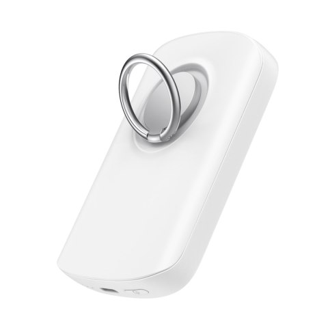 Powerbank z ładowarką indukcyjną ring z podstawką do6000mAh 20W biały Powerbank z ładowarką indukcyjną ring z podstawką do6000mAh 20W biały