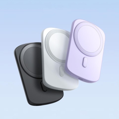 Powerbank z ładowarką indukcyjną ring z podstawką do6000mAh 20W biały Powerbank z ładowarką indukcyjną ring z podstawką do6000mAh 20W biały