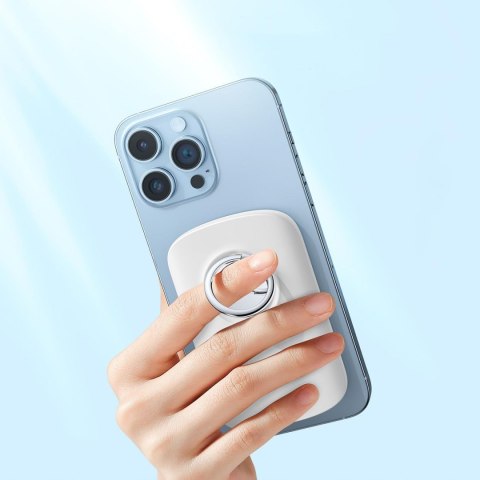 Powerbank z ładowarką indukcyjną ring z podstawką do6000mAh 20W biały Powerbank z ładowarką indukcyjną ring z podstawką do6000mAh 20W biały