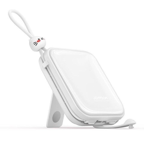 Powerbank z podstawką kabel USB-C i Iphone Lightning Cutie Series 10000mAh 22.5W biały Powerbank z podstawką kabel USB-C i Iphone Lightning Cutie Series 10000mAh 22.5W biały