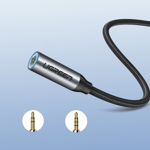 Przejściówka do słuchawek z Mini Jack 3.5 mm na USB-C 10cm - szary Przejściówka do słuchawek z Mini Jack 3.5 mm na USB-C 10cm - szary