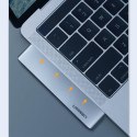 Adapter HUB do MacBook Pro / Air 2x USB-C na 3x USB 3.0 / TF / SD / USB-C - szary