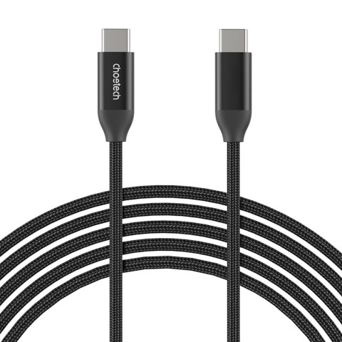 Kabel przewód do ładowania i transmisji danych USB-C 1m - czarny Kabel przewód do ładowania i transmisji danych USB-C 1m - czarny