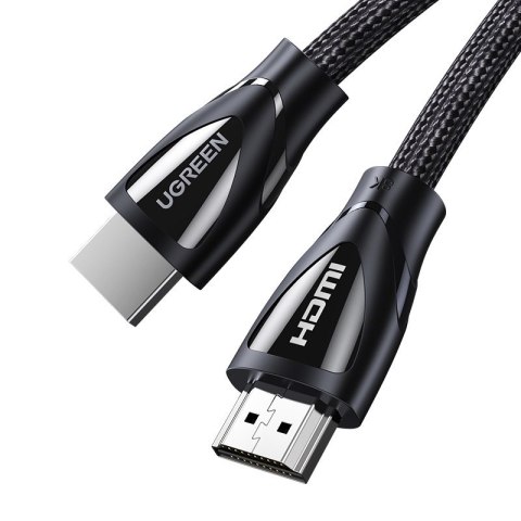 Kabel przewód elastyczny w oplocie HDMI 8K 60Hz 2m - czarny Kabel przewód elastyczny w oplocie HDMI 8K 60Hz 2m - czarny