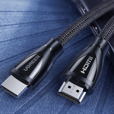 Kabel przewód elastyczny w oplocie HDMI 8K 60Hz 2m - czarny Kabel przewód elastyczny w oplocie HDMI 8K 60Hz 2m - czarny