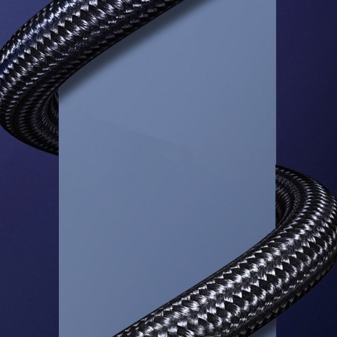 Kabel przewód elastyczny w oplocie HDMI 8K 60Hz 2m - czarny Kabel przewód elastyczny w oplocie HDMI 8K 60Hz 2m - czarny