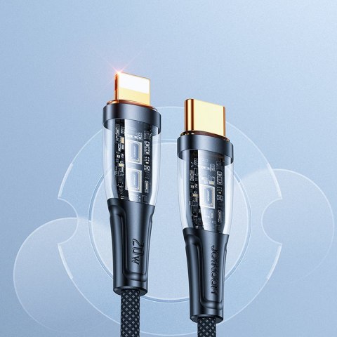 Kabel przewód z inteligentnym wyłącznikiem USB-C - iPhone Lightning 1.2m - czarny Kabel przewód z inteligentnym wyłącznikiem USB-C - iPhone Lightning 1.2m - czarny