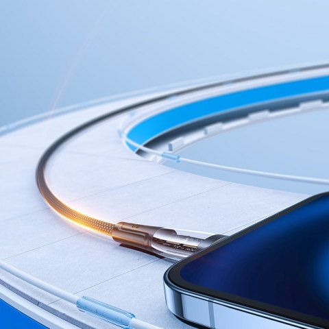 Kabel przewód z inteligentnym wyłącznikiem USB-C - iPhone Lightning 1.2m - czarny Kabel przewód z inteligentnym wyłącznikiem USB-C - iPhone Lightning 1.2m - czarny