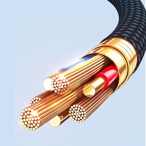Kabel przewód z inteligentnym wyłącznikiem USB-C - iPhone Lightning 1.2m - czarny Kabel przewód z inteligentnym wyłącznikiem USB-C - iPhone Lightning 1.2m - czarny