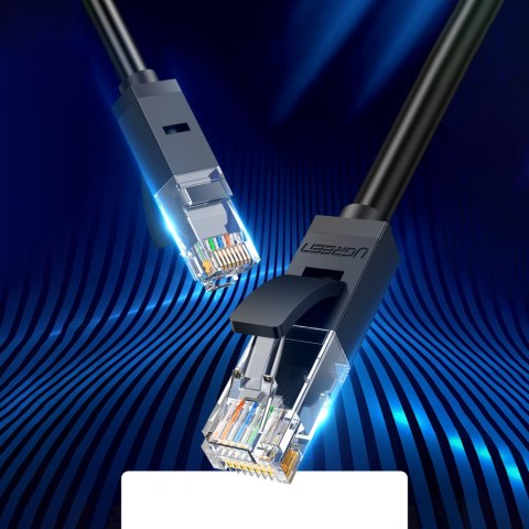 Kabel sieciowy patchcord LAN Ethernet U/UTP Cat. 6 1000Mb/s 8m - czarny Kabel sieciowy patchcord LAN Ethernet U/UTP Cat. 6 1000Mb/s 8m - czarny