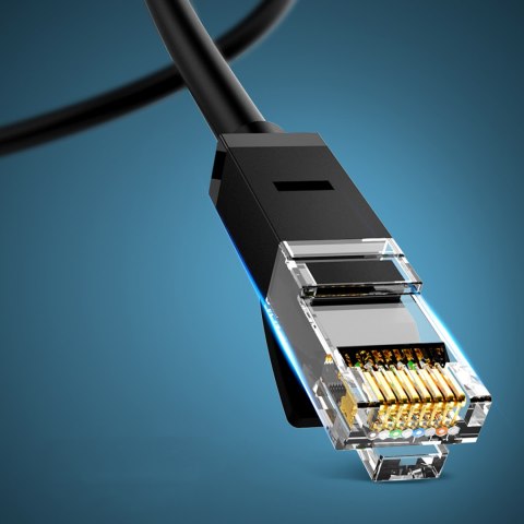 Kabel sieciowy patchcord LAN Ethernet U/UTP Cat. 6 1000Mb/s 8m - czarny Kabel sieciowy patchcord LAN Ethernet U/UTP Cat. 6 1000Mb/s 8m - czarny