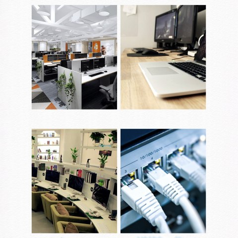 Kabel sieciowy patchcord LAN Ethernet U/UTP Cat. 6 1000Mb/s 8m - czarny Kabel sieciowy patchcord LAN Ethernet U/UTP Cat. 6 1000Mb/s 8m - czarny