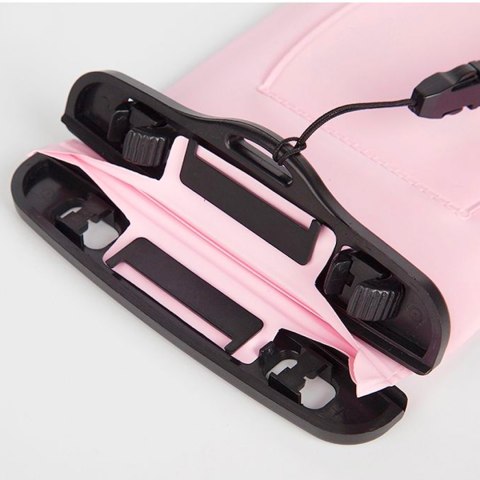 Wodoodporny pokrowiec etui do telefonu z opaską armband PVC - niebieskie Wodoodporny pokrowiec etui do telefonu z opaską armband PVC - niebieskie