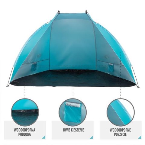NC8030 TURKUSOWY NAMIOT PLAŻOWY 260X120X120 CM NILS CAMP NC8030 TURKUSOWY NAMIOT PLAŻOWY 260X120X120 CM NILS CAMP