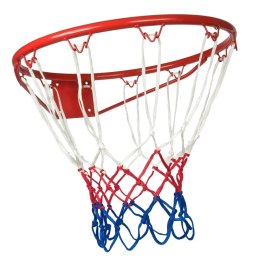 OBRĘCZ DO KOSZA 43CM Z SIATKĄ ENERO CZERWONA