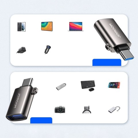Adapter przejściówka USB 3.2 Gen 1 męski - USB-C żeński czarny Adapter przejściówka USB 3.2 Gen 1 męski - USB-C żeński czarny