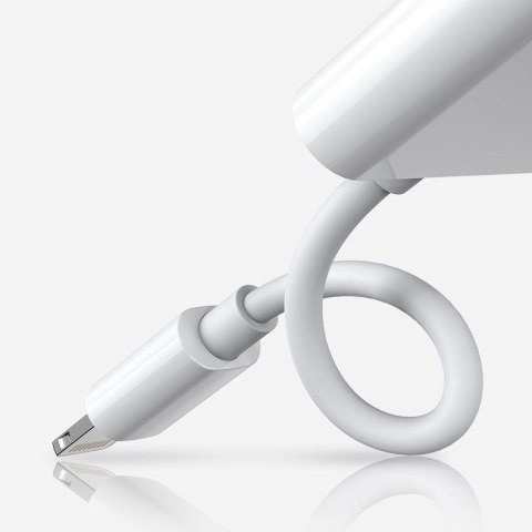 Adapter przejściówka rozdzielacz słuchawkowy iPhone Lightning - 2x Lightning biały Adapter przejściówka rozdzielacz słuchawkowy iPhone Lightning - 2x Lightning biały