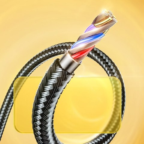 Kabel przewód Mermaid series iPhone USB - Lightning 2.4A 2m czarny Kabel przewód Mermaid series iPhone USB - Lightning 2.4A 2m czarny