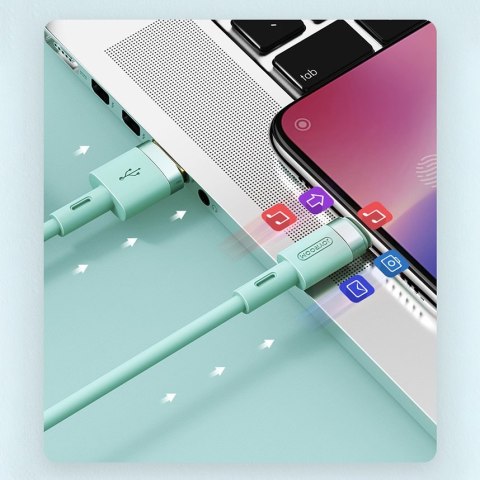 Kabel przewód USB - USB-C 2.4A 1.2 m biały Kabel przewód USB - USB-C 2.4A 1.2 m biały