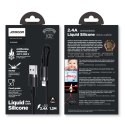 Kabel przewód do iPhone USB - Lightning 2.4A 1.2m czarny