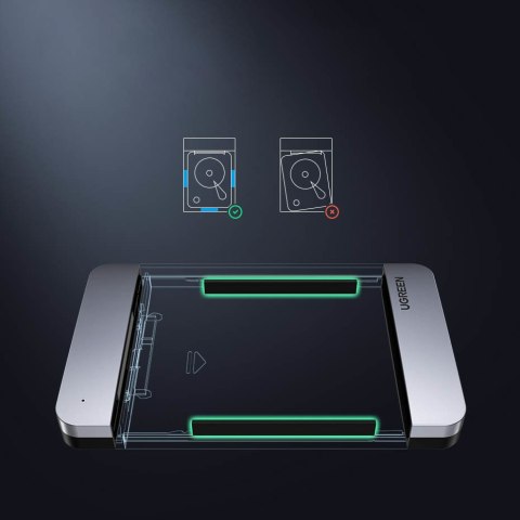 Kieszeń obudowa na dysk twardy 2.5'' SATA 3.0 6Gbps + kabel USB - USB-C 0.5m szary Kieszeń obudowa na dysk twardy 2.5'' SATA 3.0 6Gbps + kabel USB - USB-C 0.5m szary