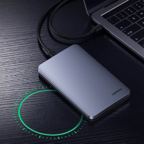 Kieszeń obudowa na dysk twardy 2.5'' SATA 3.0 6Gbps + kabel USB - USB-C 0.5m szary Kieszeń obudowa na dysk twardy 2.5'' SATA 3.0 6Gbps + kabel USB - USB-C 0.5m szary