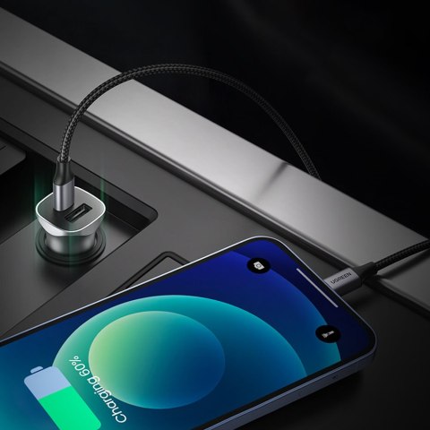 Ładowarka samochodowa USB-C USB 24W Power Delivery Quick Charge szary Ładowarka samochodowa USB-C USB 24W Power Delivery Quick Charge szary