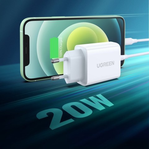Ładowarka sieciowa USB Power Delivery 3.0 Quick Charge 4.0+ 20W 3A biały Ładowarka sieciowa USB Power Delivery 3.0 Quick Charge 4.0+ 20W 3A biały