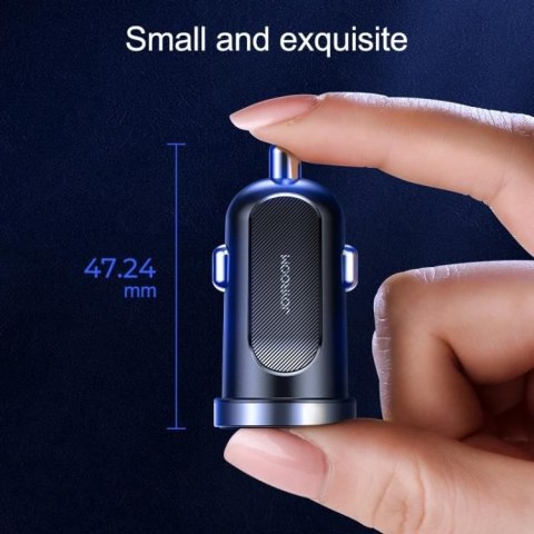 Mini szybka ładowarka samochodowa 2x USB 30W QC SCP PD AFC czarny Mini szybka ładowarka samochodowa 2x USB 30W QC SCP PD AFC czarny