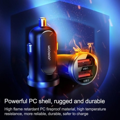 Mini szybka ładowarka samochodowa 2x USB 30W QC SCP PD AFC czarny Mini szybka ładowarka samochodowa 2x USB 30W QC SCP PD AFC czarny