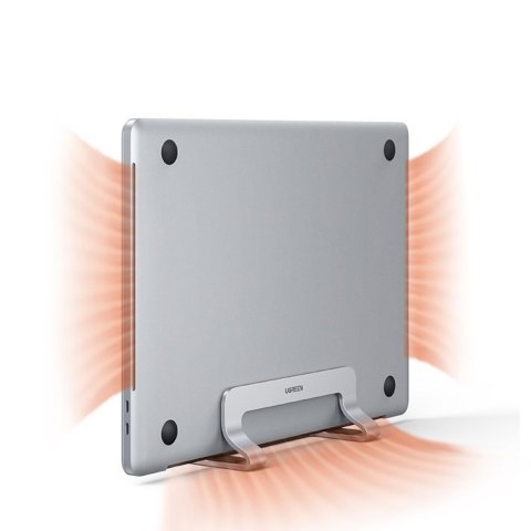 Pionowy stojak uchwyt podstawka na MacBooka laptopa tablet aluminium srebrny Pionowy stojak uchwyt podstawka na MacBooka laptopa tablet aluminium srebrny