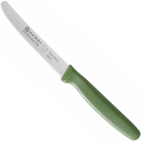 Super ostry nożyk kuchenny uniwersalny ząbkowane ostrze 22cm - zielony Super ostry nożyk kuchenny uniwersalny ząbkowane ostrze 22cm - zielony