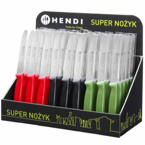 Super ostry nożyk kuchenny uniwersalny ząbkowane ostrze 22cm - zielony Super ostry nożyk kuchenny uniwersalny ząbkowane ostrze 22cm - zielony