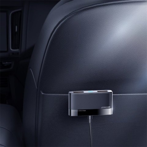 Szybka ładowarka samochodowa 5x USB 6.2A z przedłużaczem czarny Szybka ładowarka samochodowa 5x USB 6.2A z przedłużaczem czarny