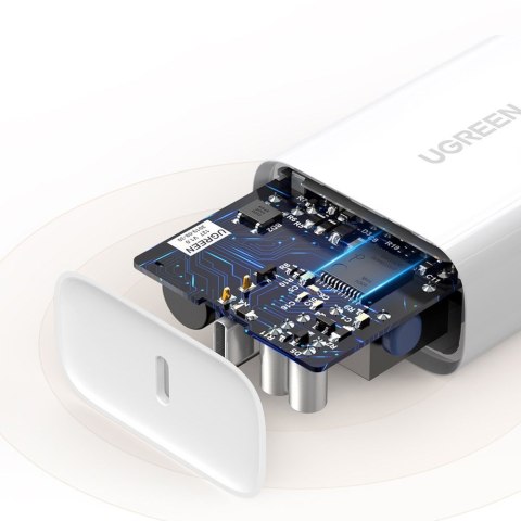 Szybka ładowarka sieciowa USB-C Power Delivery 30 W Quick Charge 4.0 biały Szybka ładowarka sieciowa USB-C Power Delivery 30 W Quick Charge 4.0 biały