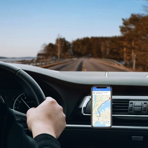 Uchwyt magnetyczny na telefon do kratki samochodu czarny Uchwyt magnetyczny na telefon do kratki samochodu czarny