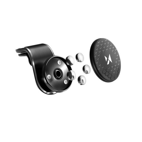 Uchwyt magnetyczny na telefon do kratki samochodu obrotowy 360 czarny Uchwyt magnetyczny na telefon do kratki samochodu obrotowy 360 czarny