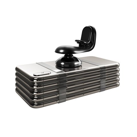 Uchwyt magnetyczny na telefon do kratki samochodu obrotowy 360 czarny Uchwyt magnetyczny na telefon do kratki samochodu obrotowy 360 czarny